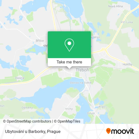 Карта Ubytování u Barborky