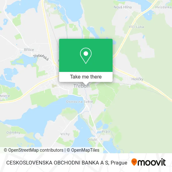 CESKOSLOVENSKA OBCHODNI BANKA A S map