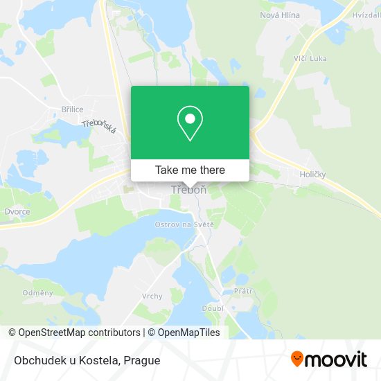 Карта Obchudek u Kostela