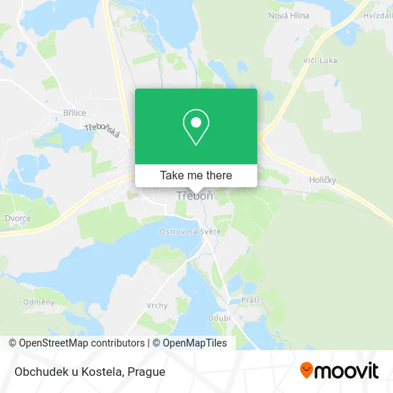 Карта Obchudek u Kostela