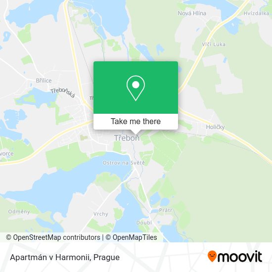 Карта Apartmán v Harmonii
