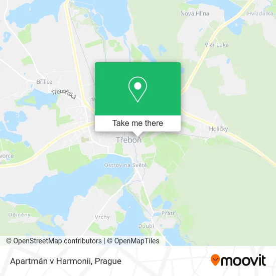 Карта Apartmán v Harmonii