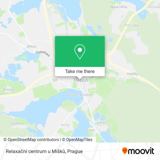 Карта Relaxační centrum u Míšků