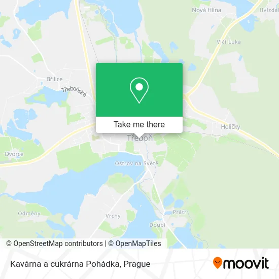 Карта Kavárna a cukrárna Pohádka