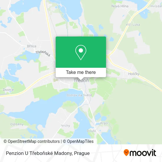 Карта Penzion U Třeboňské Madony