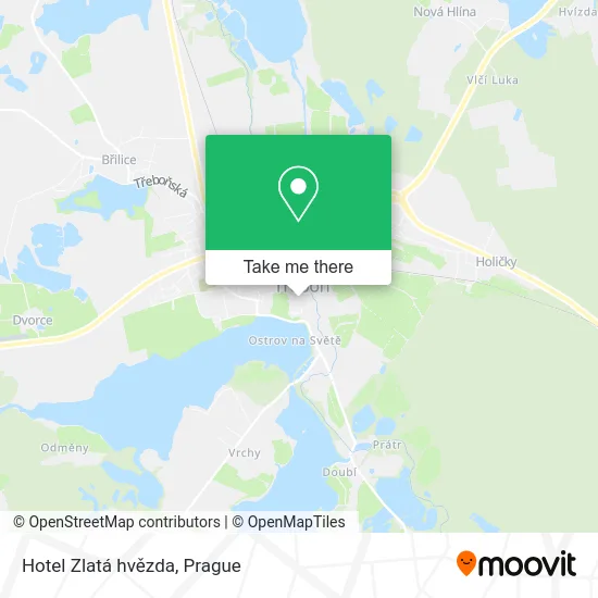 Карта Hotel Zlatá hvězda