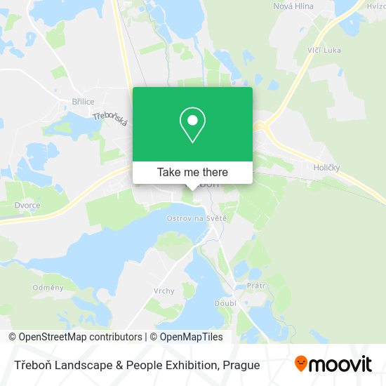 Třeboň Landscape & People Exhibition map