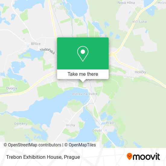 Trebon Exhibition House map