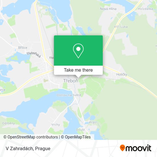 Карта V Zahradách