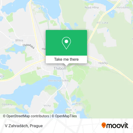 Карта V Zahradách