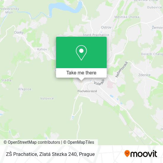 ZŠ Prachatice, Zlatá Stezka 240 map