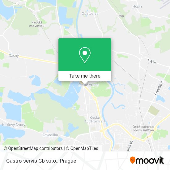 Карта Gastro-servis Cb s.r.o.