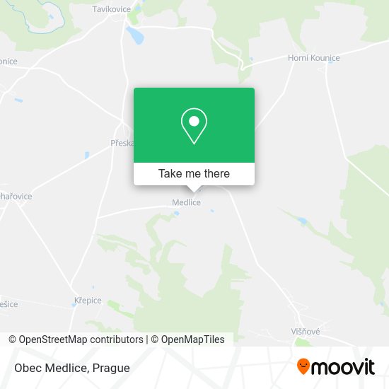 Карта Obec Medlice