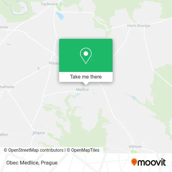 Карта Obec Medlice