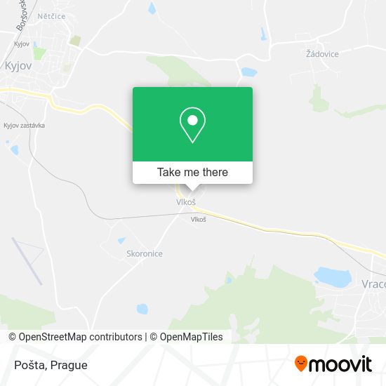 Карта Pošta