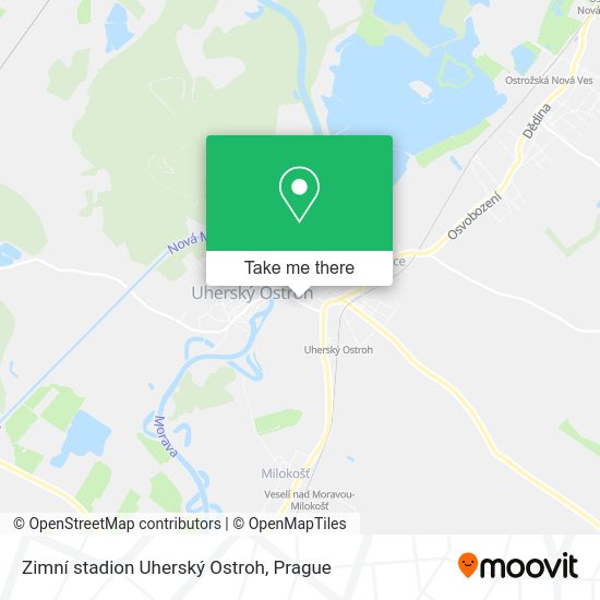Zimní stadion Uherský Ostroh map