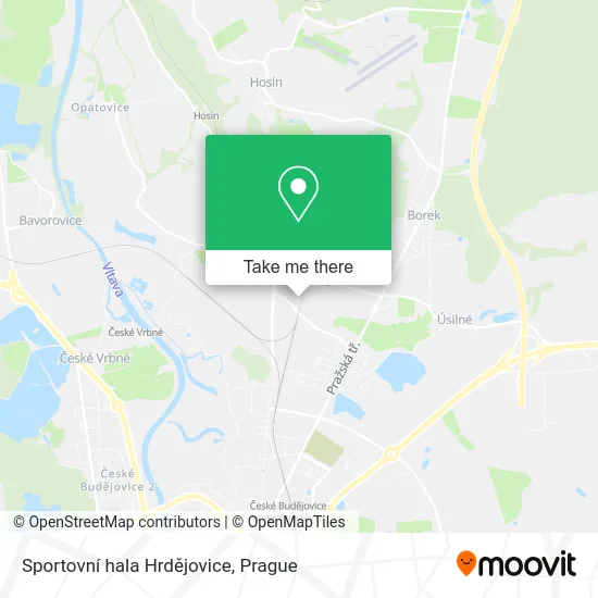Карта Sportovní hala Hrdějovice