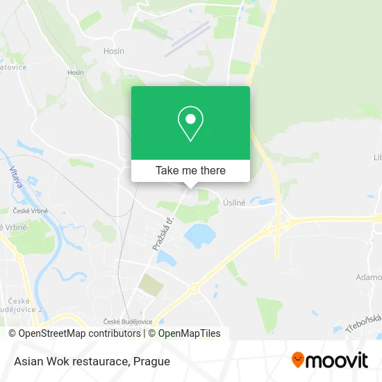 Карта Asian Wok restaurace