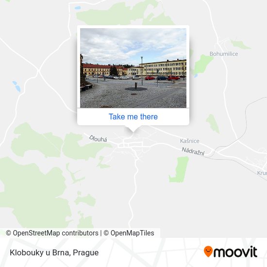 Карта Klobouky u Brna