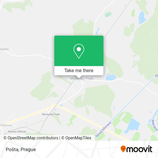 Карта Pošta