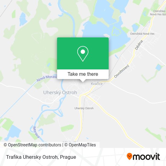 Trafika Uhersky Ostroh map
