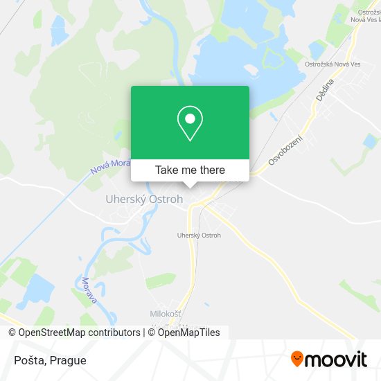 Карта Pošta
