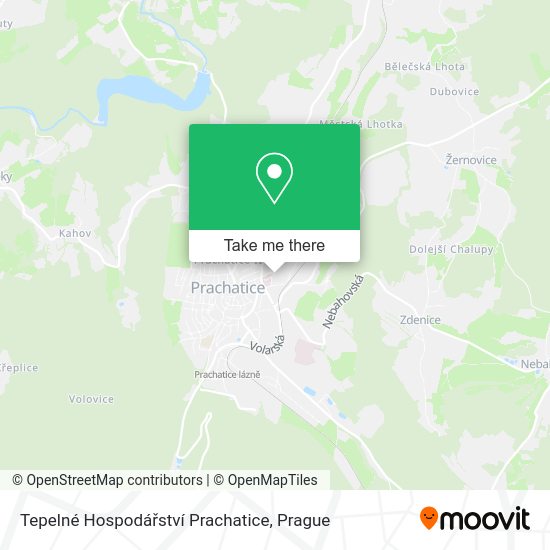 Tepelné Hospodářství Prachatice map