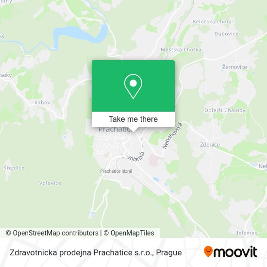 Карта Zdravotnicka prodejna Prachatice s.r.o.