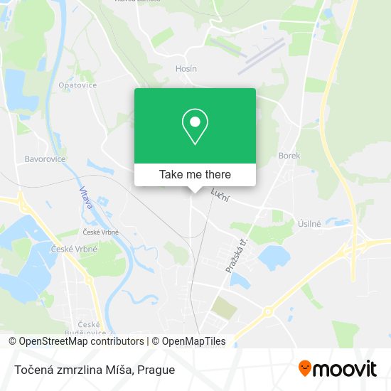 Točená zmrzlina Míša map
