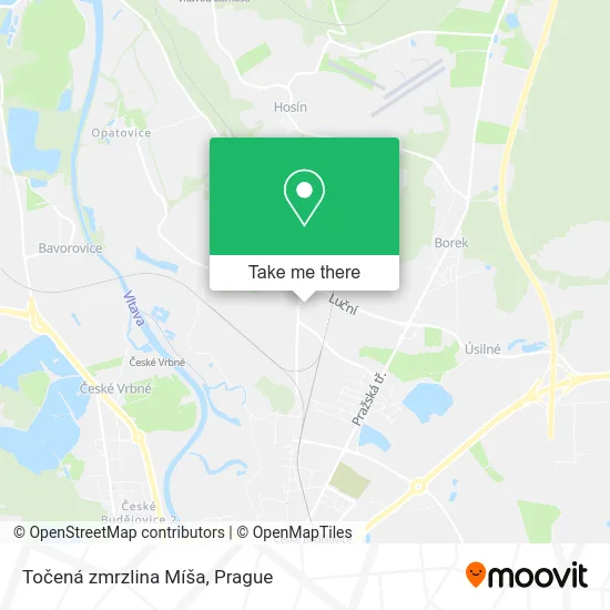 Карта Točená zmrzlina Míša