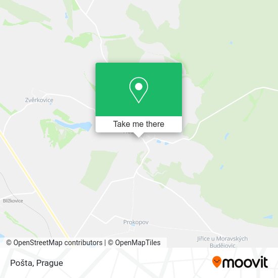 Карта Pošta