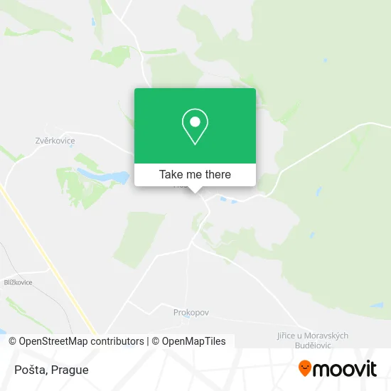 Карта Pošta