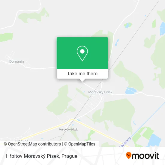 Карта Hřbitov Moravský Písek