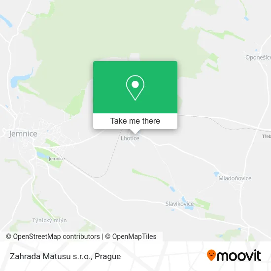 Карта Zahrada Matusu s.r.o.