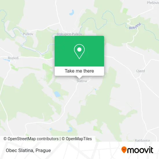 Карта Obec Slatina