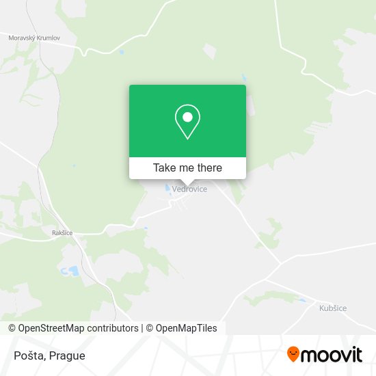 Карта Pošta