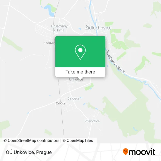 Карта OÚ Unkovice
