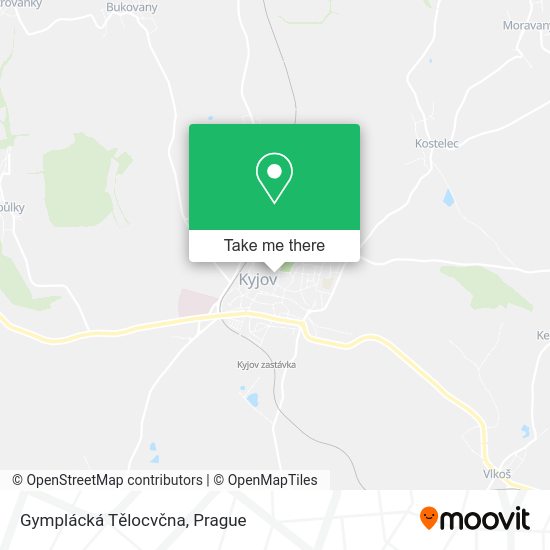 Gymplácká Tělocvčna map