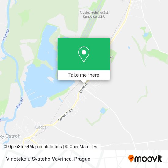 Карта Vinoteka u Svateho Vavrinca