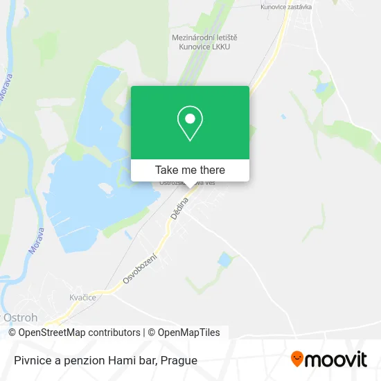 Карта Pivnice a penzion Hami bar