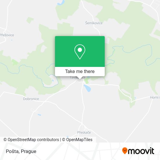 Карта Pošta