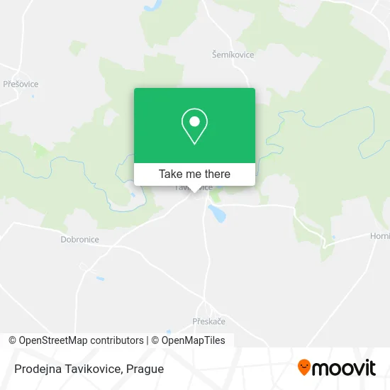 Prodejna Tavikovice map