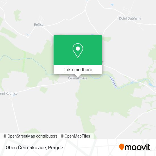 Карта Obec Čermákovice