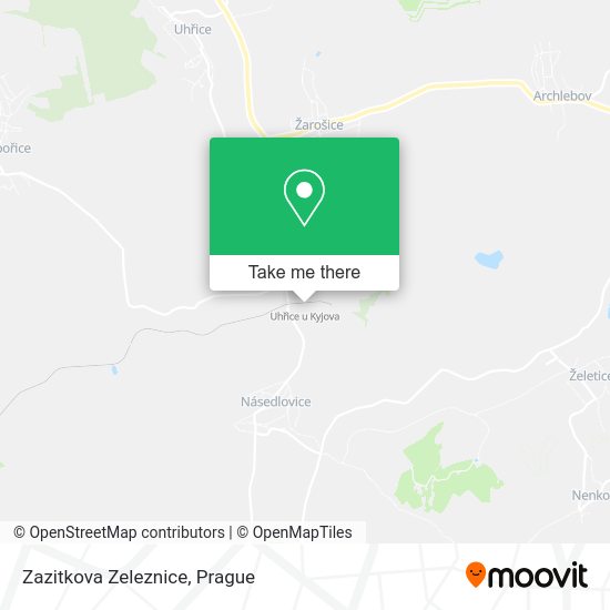 Карта Zazitkova Zeleznice