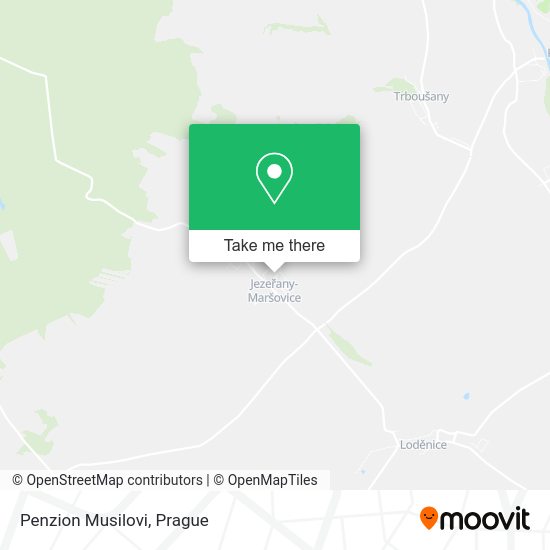 Карта Penzion Musilovi