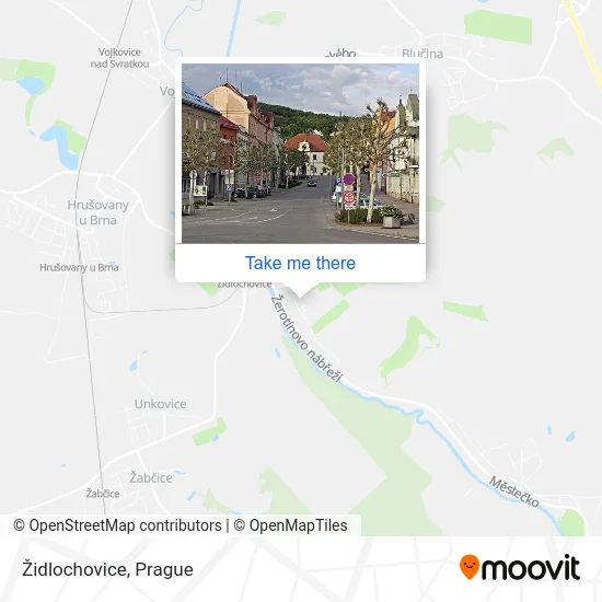 Карта Židlochovice