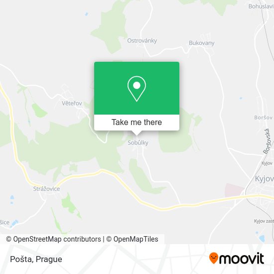 Карта Pošta