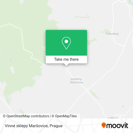 Карта Vinné sklepy Maršovice