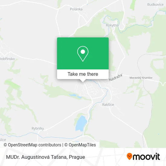 Карта MUDr. Augustínová Taťana