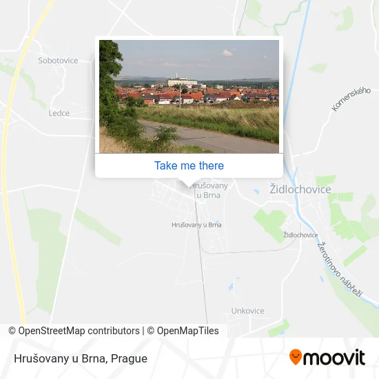 Карта Hrušovany u Brna